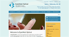 Desktop Screenshot of eyeswestoptical.com